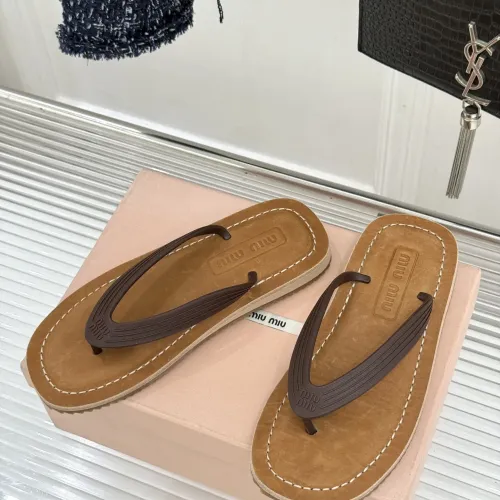 Wholesale MIU MIU Slippers For Women #1441879 $82.00 USD, Wholesale Quality Replica MIU MIU Slippers