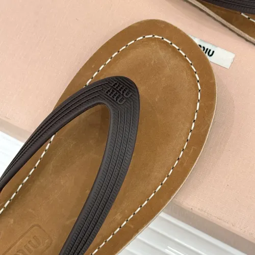 Replica MIU MIU Slippers For Women #1441879 $82.00 USD for Wholesale