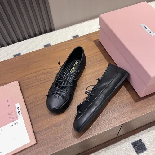 Wholesale MIU MIU Flat Shoes For Women #1441882 $92.00 USD, Wholesale Quality Replica MIU MIU Flat Shoes