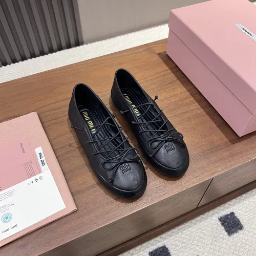 Replica MIU MIU Flat Shoes For Women #1441882 $92.00 USD for Wholesale