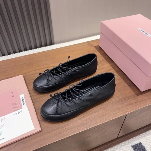 Replica MIU MIU Flat Shoes For Women #1441882 $92.00 USD for Wholesale
