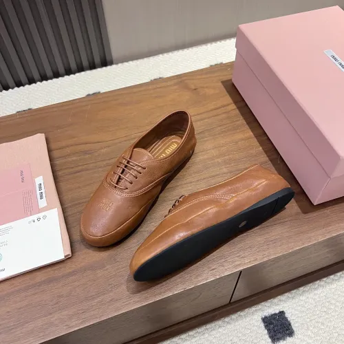 Wholesale MIU MIU Flat Shoes For Women #1441883 $96.00 USD, Wholesale Quality Replica MIU MIU Flat Shoes