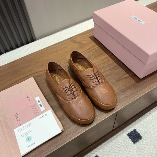 Replica MIU MIU Flat Shoes For Women #1441883 $96.00 USD for Wholesale