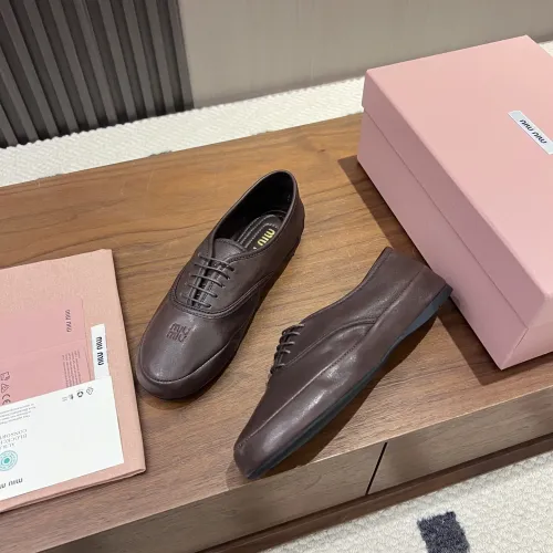 Wholesale MIU MIU Flat Shoes For Women #1441884 $96.00 USD, Wholesale Quality Replica MIU MIU Flat Shoes