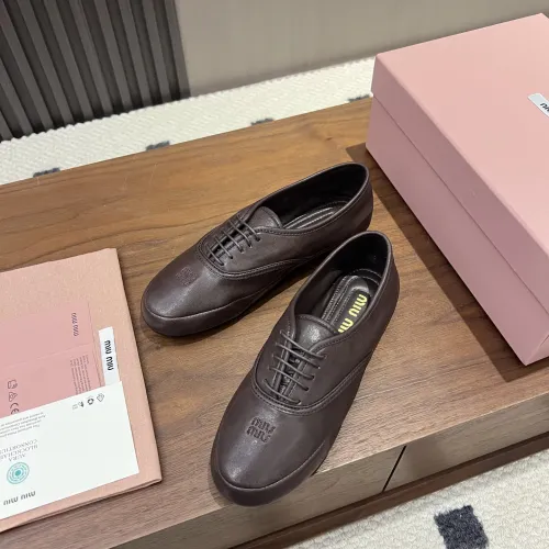 Replica MIU MIU Flat Shoes For Women #1441884 $96.00 USD for Wholesale