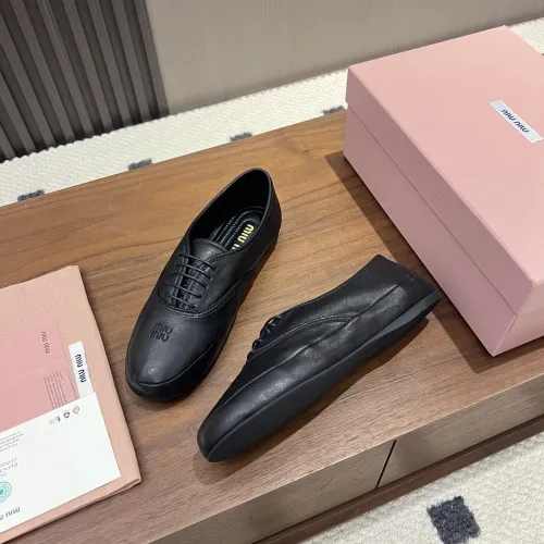 Wholesale MIU MIU Flat Shoes For Women #1441885 $96.00 USD, Wholesale Quality Replica MIU MIU Flat Shoes