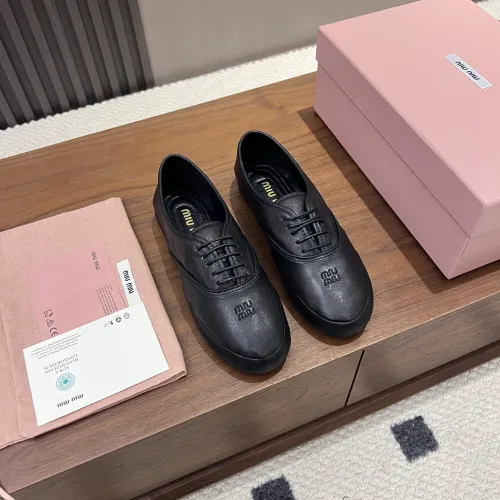 Replica MIU MIU Flat Shoes For Women #1441885 $96.00 USD for Wholesale
