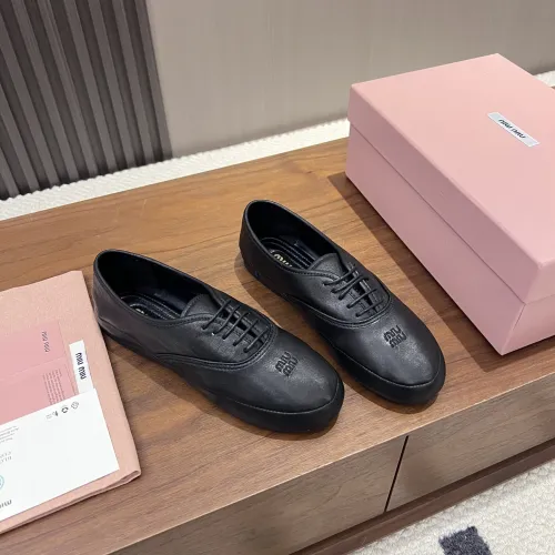Replica MIU MIU Flat Shoes For Women #1441885 $96.00 USD for Wholesale