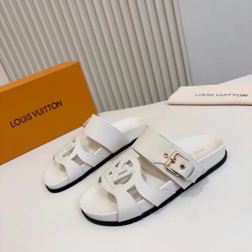 Wholesale Louis Vuitton Slippers For Women #1441913 $85.00 USD, Wholesale Quality Replica Louis Vuitton Slippers