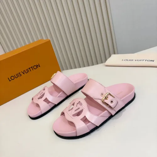 Wholesale Louis Vuitton Slippers For Women #1441914 $85.00 USD, Wholesale Quality Replica Louis Vuitton Slippers