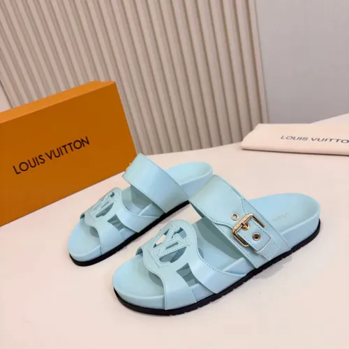 Wholesale Louis Vuitton Slippers For Women #1441916 $85.00 USD, Wholesale Quality Replica Louis Vuitton Slippers