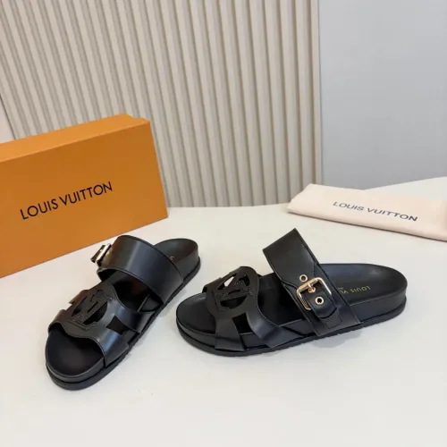 Wholesale Louis Vuitton Slippers For Women #1441918 $85.00 USD, Wholesale Quality Replica Louis Vuitton Slippers