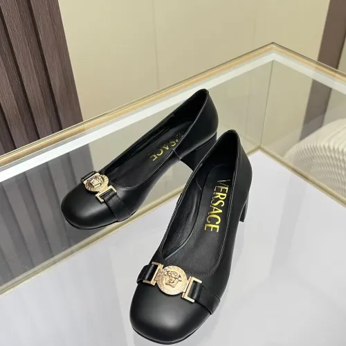 Wholesale Versace High-Heeled Shoes For Women #1441962 $82.00 USD, Wholesale Quality Replica Versace High-Heeled Shoes