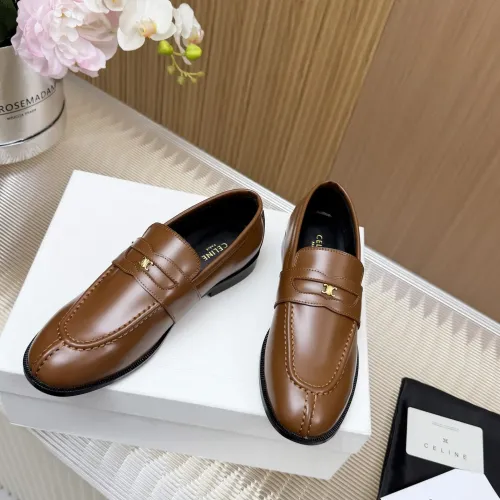Replica Celine Leather Shoes For Women #1441970 $118.00 USD for Wholesale