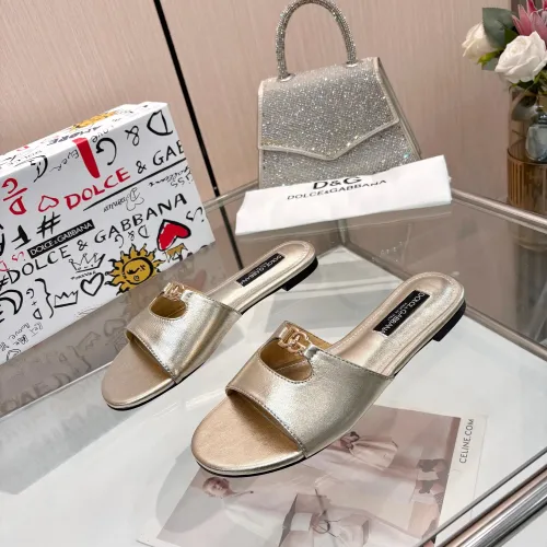 Wholesale Dolce &amp; Gabbana D&amp;G Slippers For Women #1442001 $82.00 USD, Wholesale Quality Replica Dolce &amp; Gabbana D&amp;G Slippers