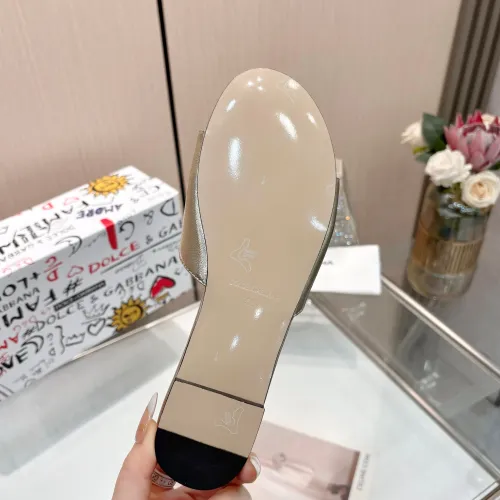 Replica Dolce & Gabbana D&G Slippers For Women #1442001 $82.00 USD for Wholesale