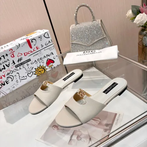 Wholesale Dolce &amp; Gabbana D&amp;G Slippers For Women #1442002 $82.00 USD, Wholesale Quality Replica Dolce &amp; Gabbana D&amp;G Slippers