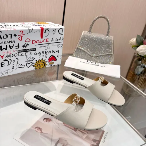 Replica Dolce & Gabbana D&G Slippers For Women #1442002 $82.00 USD for Wholesale