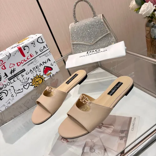 Wholesale Dolce &amp; Gabbana D&amp;G Slippers For Women #1442003 $82.00 USD, Wholesale Quality Replica Dolce &amp; Gabbana D&amp;G Slippers