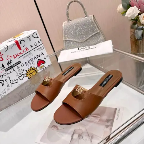 Wholesale Dolce &amp; Gabbana D&amp;G Slippers For Women #1442004 $82.00 USD, Wholesale Quality Replica Dolce &amp; Gabbana D&amp;G Slippers