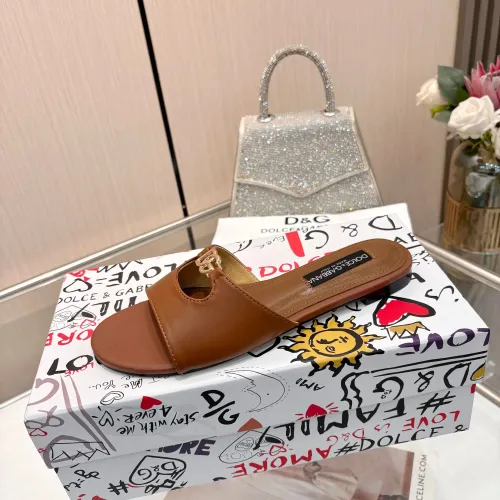 Replica Dolce & Gabbana D&G Slippers For Women #1442004 $82.00 USD for Wholesale