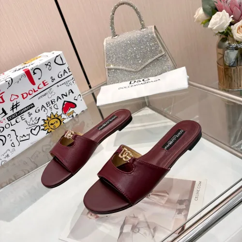 Wholesale Dolce &amp; Gabbana D&amp;G Slippers For Women #1442005 $82.00 USD, Wholesale Quality Replica Dolce &amp; Gabbana D&amp;G Slippers