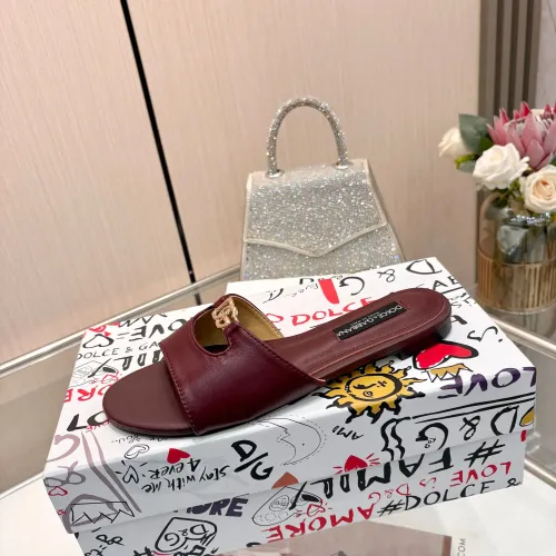 Replica Dolce & Gabbana D&G Slippers For Women #1442005 $82.00 USD for Wholesale