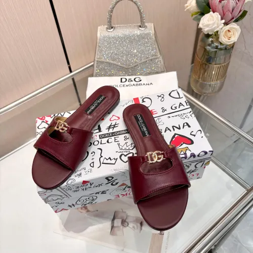 Replica Dolce & Gabbana D&G Slippers For Women #1442005 $82.00 USD for Wholesale