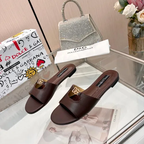 Wholesale Dolce &amp; Gabbana D&amp;G Slippers For Women #1442006 $82.00 USD, Wholesale Quality Replica Dolce &amp; Gabbana D&amp;G Slippers
