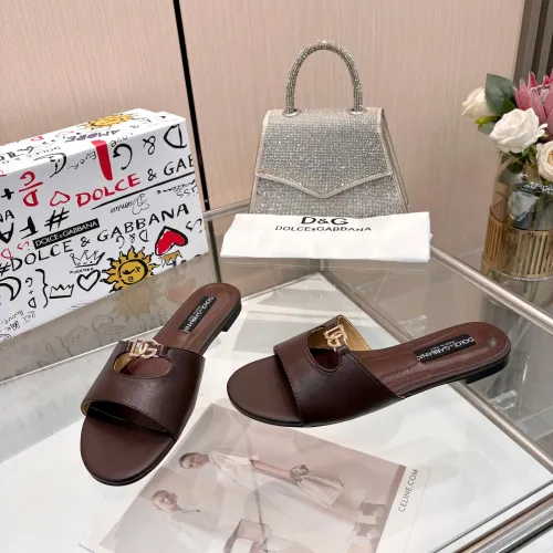 Replica Dolce & Gabbana D&G Slippers For Women #1442006 $82.00 USD for Wholesale