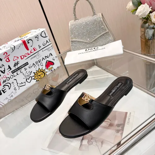 Wholesale Dolce &amp; Gabbana D&amp;G Slippers For Women #1442007 $82.00 USD, Wholesale Quality Replica Dolce &amp; Gabbana D&amp;G Slippers