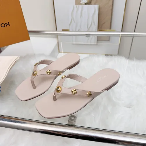 Wholesale Louis Vuitton Slippers For Women #1442053 $85.00 USD, Wholesale Quality Replica Louis Vuitton Slippers