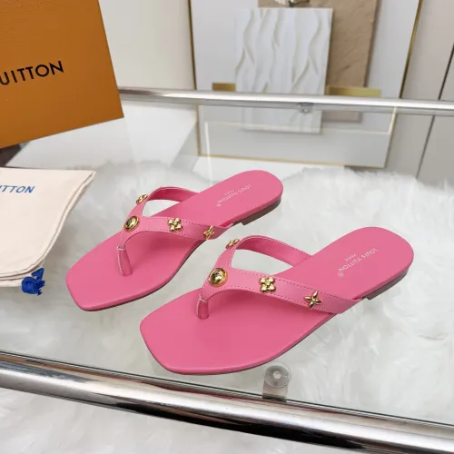Wholesale Louis Vuitton Slippers For Women #1442055 $85.00 USD, Wholesale Quality Replica Louis Vuitton Slippers