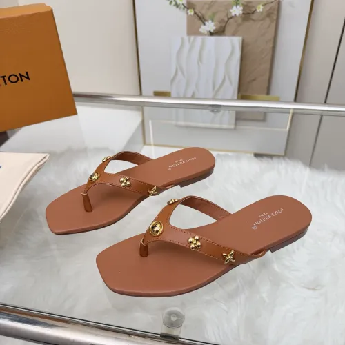 Wholesale Louis Vuitton Slippers For Women #1442057 $85.00 USD, Wholesale Quality Replica Louis Vuitton Slippers