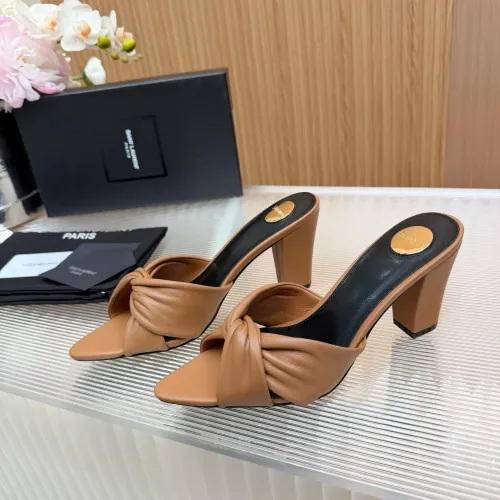 Wholesale Yves Saint Laurent YSL Slippers For Women #1442069 $96.00 USD, Wholesale Quality Replica Yves Saint Laurent YSL Slippers