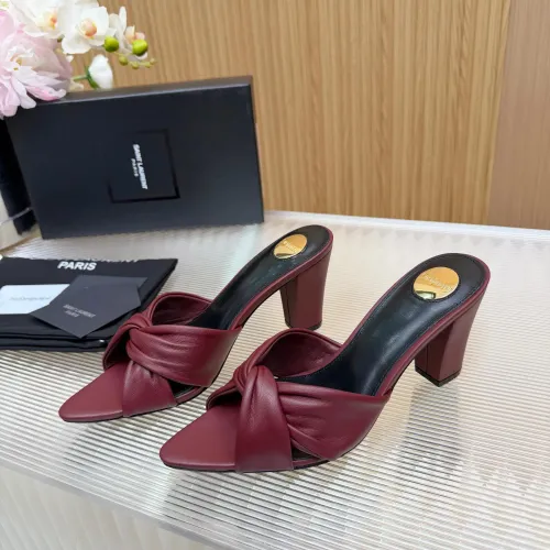 Wholesale Yves Saint Laurent YSL Slippers For Women #1442070 $96.00 USD, Wholesale Quality Replica Yves Saint Laurent YSL Slippers