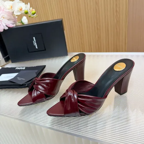 Wholesale Yves Saint Laurent YSL Slippers For Women #1442071 $96.00 USD, Wholesale Quality Replica Yves Saint Laurent YSL Slippers