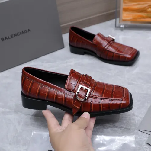 Replica Balenciaga Leather Shoes For Women #1442098 $128.00 USD for Wholesale