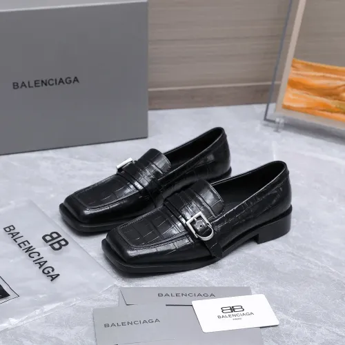 Wholesale Balenciaga Leather Shoes For Women #1442099 $128.00 USD, Wholesale Quality Replica Balenciaga Leather Shoes