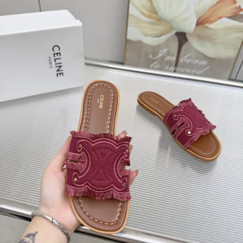 Replica Celine Slippers For Women #1442116 $85.00 USD for Wholesale