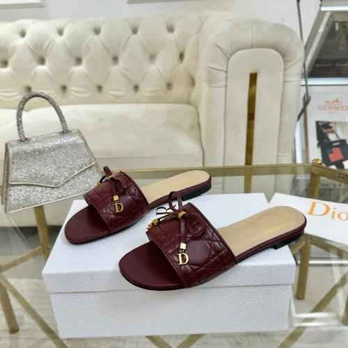 Wholesale Christian Dior Slippers For Women #1442135 $82.00 USD, Wholesale Quality Replica Christian Dior Slippers