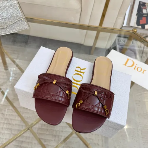 Replica Christian Dior Slippers For Women #1442135 $82.00 USD for Wholesale