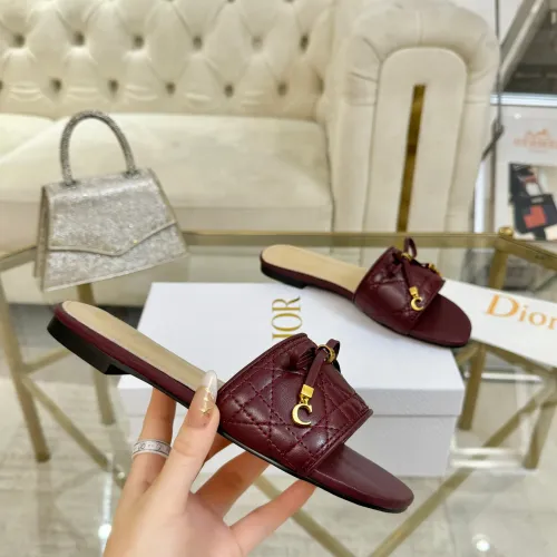Replica Christian Dior Slippers For Women #1442135 $82.00 USD for Wholesale