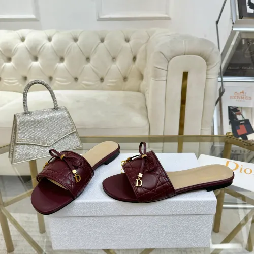 Replica Christian Dior Slippers For Women #1442135 $82.00 USD for Wholesale