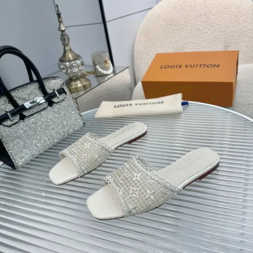 Wholesale Louis Vuitton Slippers For Women #1442174 $85.00 USD, Wholesale Quality Replica Louis Vuitton Slippers