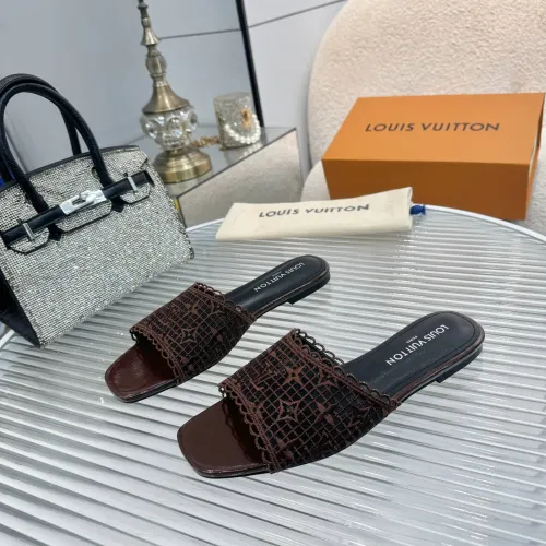 Wholesale Louis Vuitton Slippers For Women #1442178 $85.00 USD, Wholesale Quality Replica Louis Vuitton Slippers