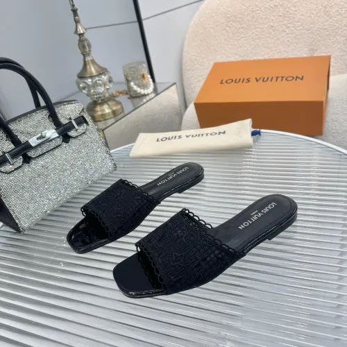 Wholesale Louis Vuitton Slippers For Women #1442179 $85.00 USD, Wholesale Quality Replica Louis Vuitton Slippers