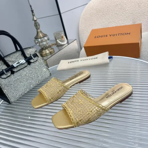 Wholesale Louis Vuitton Slippers For Women #1442181 $85.00 USD, Wholesale Quality Replica Louis Vuitton Slippers