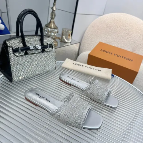 Wholesale Louis Vuitton Slippers For Women #1442182 $85.00 USD, Wholesale Quality Replica Louis Vuitton Slippers