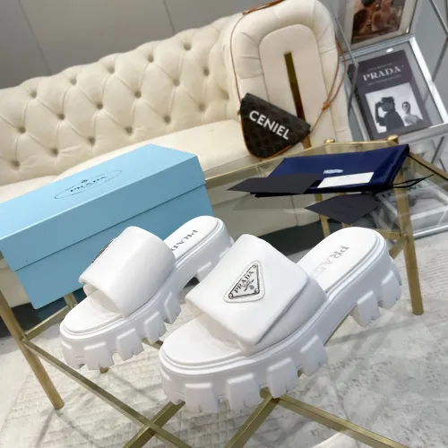 Wholesale Prada Slippers For Women #1442210 $85.00 USD, Wholesale Quality Replica Prada Slippers